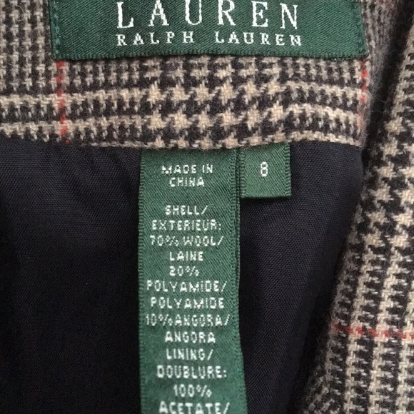Lauren Ralph Lauren wool plaid vest 10P - Picture 5 of 5